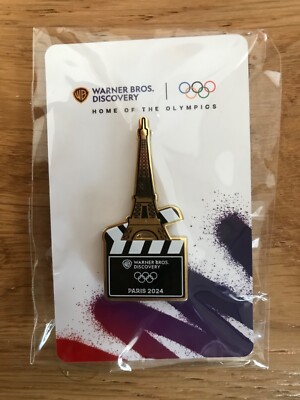 NEU Paris 2024 Olympische Spiele Warner Brothers/Bros Discovery Medien Pin - Eiffelturm