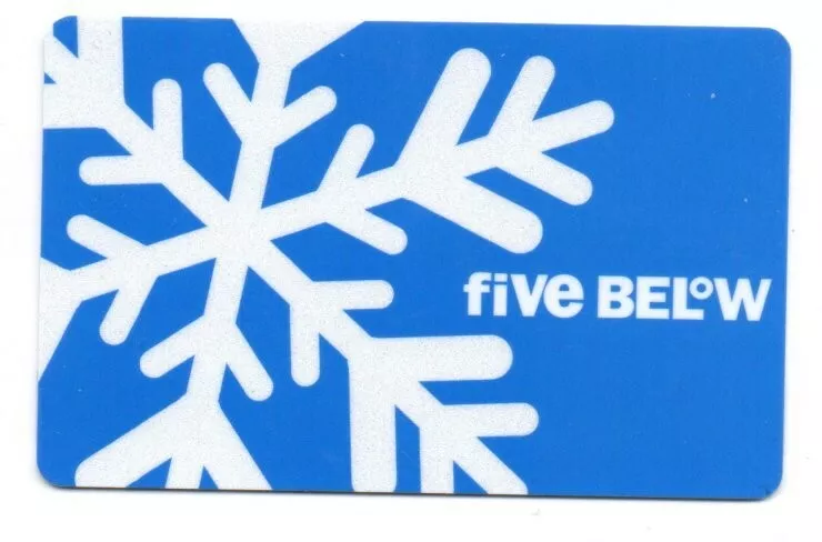 Five below gift sale card