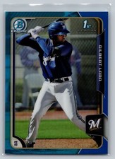 2015 Bowman #BCP121 Gilbert Lara Chrome Prospects Blue Refractors #/150