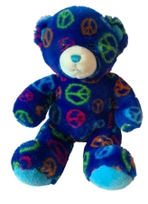 Weighted Plush Teddy Bear with 4 lbs Weighted Stuffed Animal, washable, peace