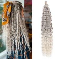 22Inch Deep Twist Crochet Hair Curly Water Wave Crochet Braiding Hair Extensions