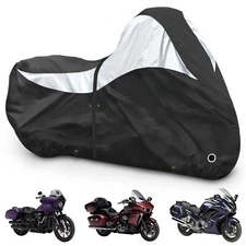 600D Motorcycle Cover, Heavy Duty Waterproof Motorcycle Covers Outdoor Storage