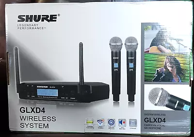 GLXD4 Vocal Dual Channel Wireless Microphone SHURE 2 BETA58A GLXD4 Vocal Dual Channel Wireless Microphone SHURE 2 BETA58A