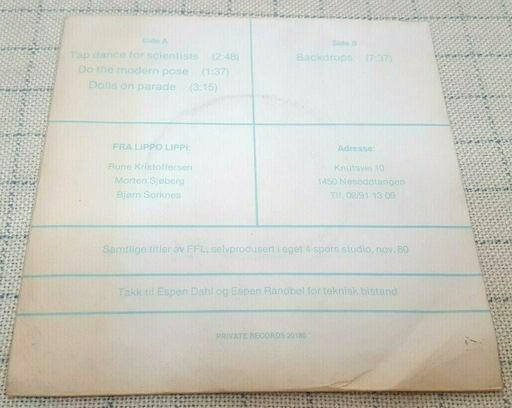 ノルウェイ7” Fra Lippo Lippi Tap Dance For Scientists / Do The Modern Pose / Dolls On Parade / Backdrops 20180 PRIVATE /00080 Fra Lippo Lippi ‎– Tap Dance For Scientists 7' NOR. 1980' | eBay