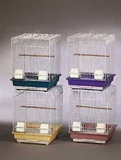 Prevue Hendryx Econo Parakeet Cage 16X16x22 Inch Assorted