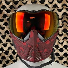 Push Unite Paintball Mask - Sandana Red - Chrome Red Lens