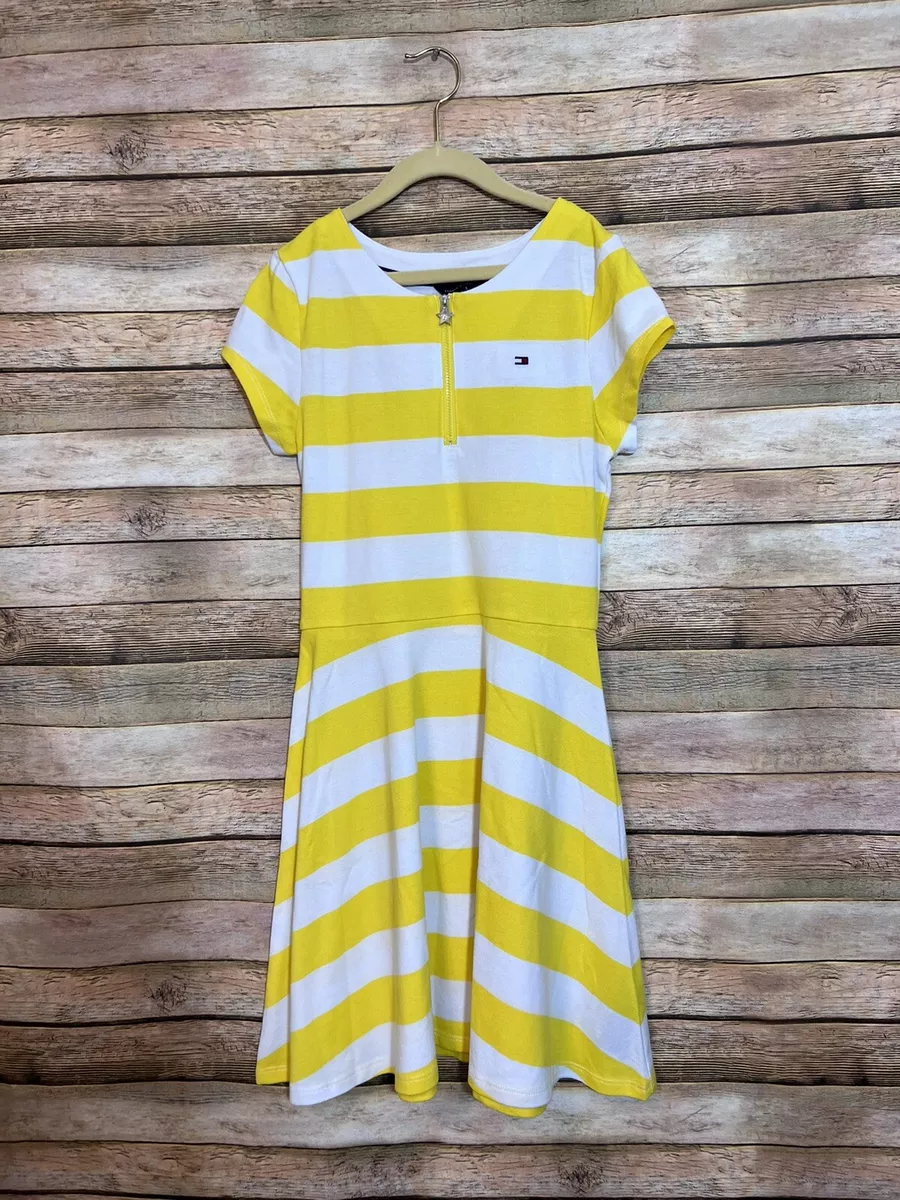 Tommy hilfiger yellow dress cheap