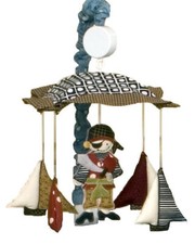 Baby Mobile for Crib Nursery Decor Boys Polka Dot Checker Stripe Animal