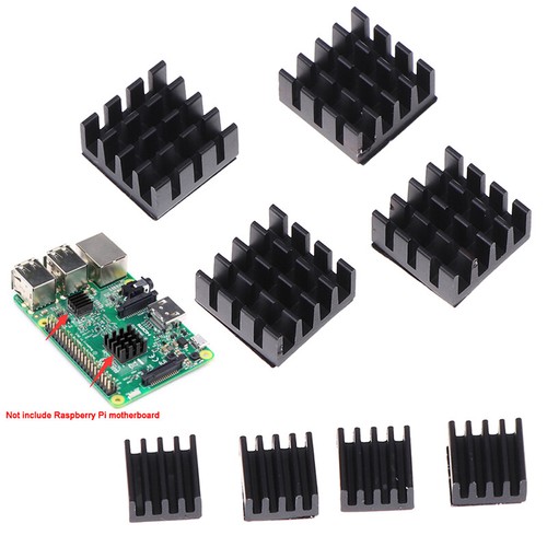 8Pcs For Raspberry Pi Aluminum Heatsink Heat Sink Computer Cooler RadiatorA!xh - Photo 2/14