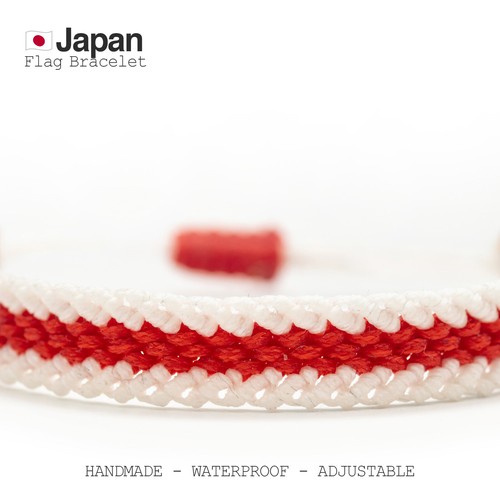 Japan Flag Bracelet, Gift for Men, Friendship Bracelet, Japanese ... - Picture 4 of 18