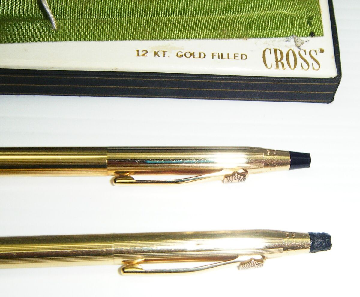 Vintage Cross 12K Gold Filled Pen & Pencil Set - No. 6601 Vintage Cross 12K Gold Filled Pen & Pencil Set - No. 6601