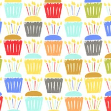 MICHAEL MILLER "CUPCAKE CRAZE" Multi by the 1/2 yard