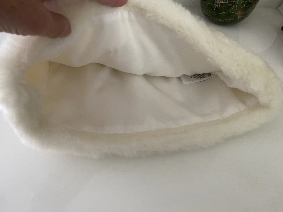 Falda de piel sintética crema y plateada para niñas pequeñas talla 3T difusa cálida elegante elástica Foto 4 de 4