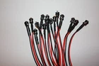 LED 5mm LEDs Wired 9V 12V 24V Holder 15cm 30cm 60cm 120cm Cable 5mm Clips