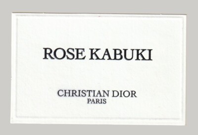Christian Dior Rose Kabuki Advertising Card - Advertising Card