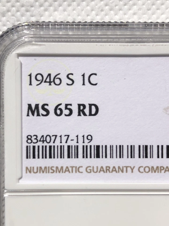1946-S 1C RD Lincoln Cent - Image 4 of 4