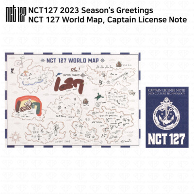 NCT 127 2023 Season's Greetings A4 Poster Postcard Set Each Member
