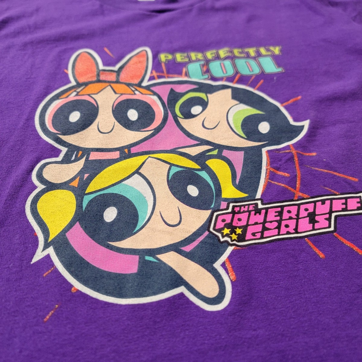 T-Shirt Vintage Powerpuff Girls Cartoon Network - Taille M - Style Années 90 Y2K