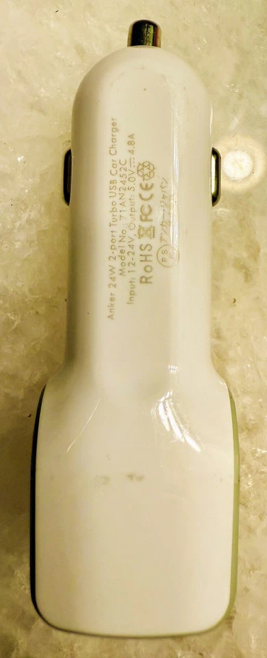 Зарядное устройство автомобильное Anker 24 Вт 4,8 А 2 порта Turbo USB (для Apple, Android) - Изображение 4 из 4