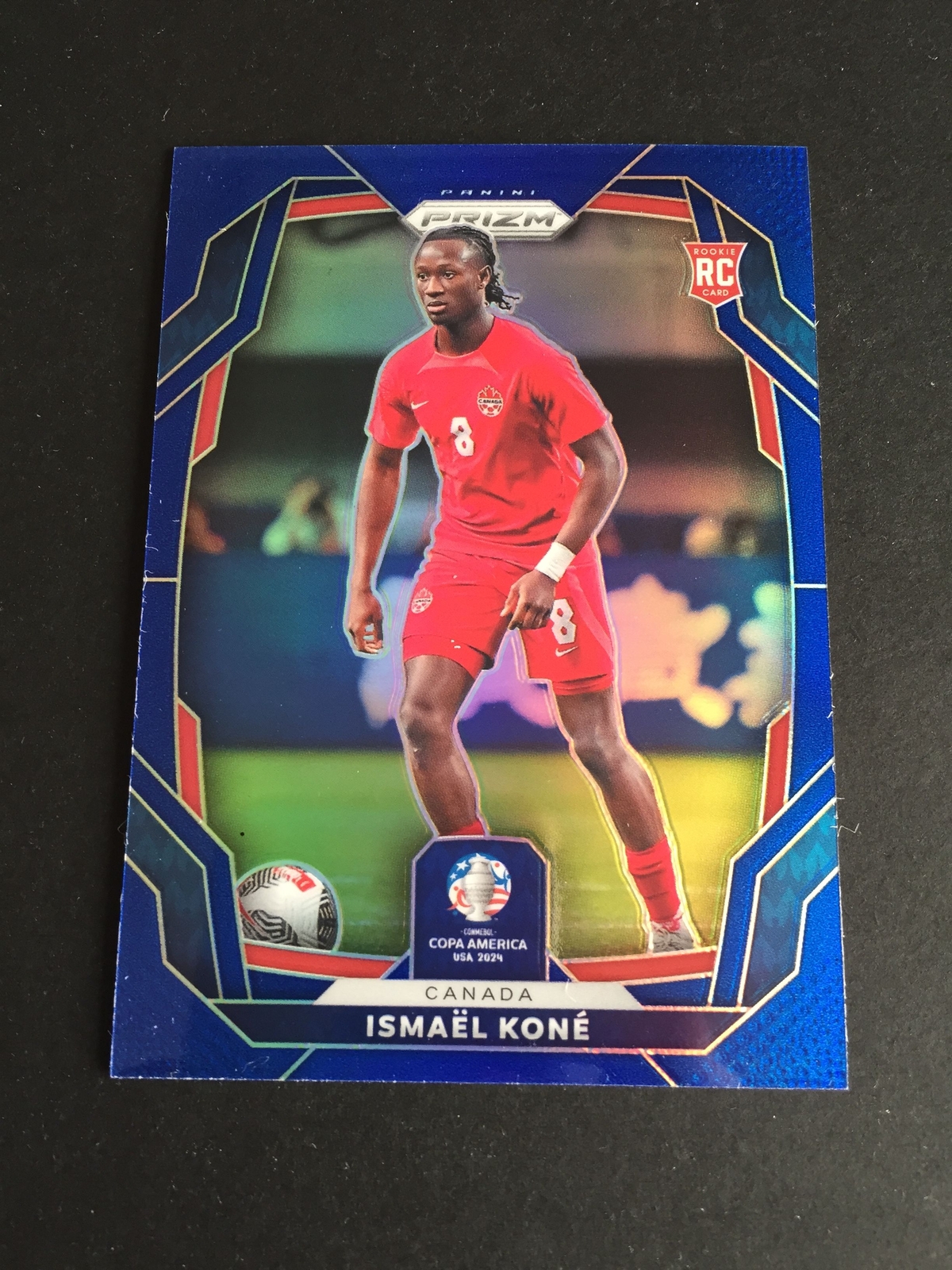 2024 Panini Prizm Copa Ismael Kone Rookie RC Blue 84/110 Canada Marseille
