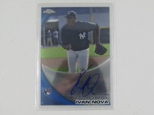 IVAN NOVA 2010 TOPPS CHROME ROOKIE AUTOGRAPH AUTO! RC! NEW YORK YANKEES!