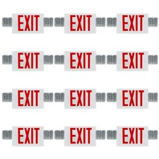 Led Exit Sign With Emergency Lightsred Letter Emergency Exit Sign Lightul List