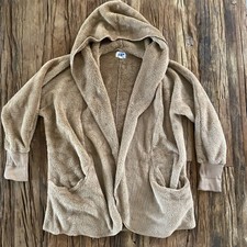 Jolt Jacket Womens Xl Brown Long Sleeve Terry Lightweight Ladies*