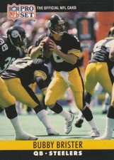 FREE SHIPPING-MINT-1990 Pro Set  #267 Bubby Brister STEELERS PLUS BONUS CARDS