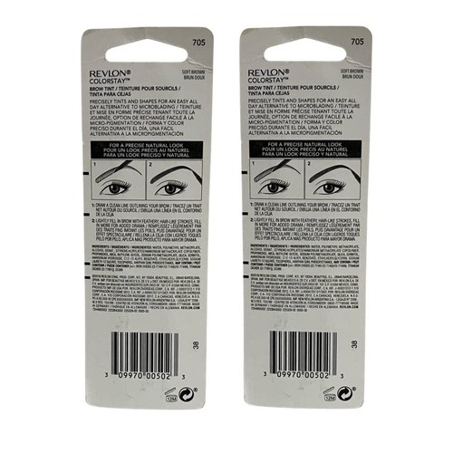 (2 Pack) Revlon Colorstay Brow Tint (705 Soft Brown) - Picture 6 of 7