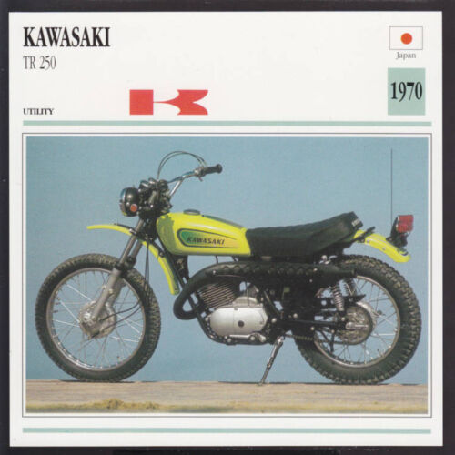 1970 Kawasaki TR 250cc (247cc) Japan Dirt Bike Motorcycle Photo Spec Info  Card | eBay