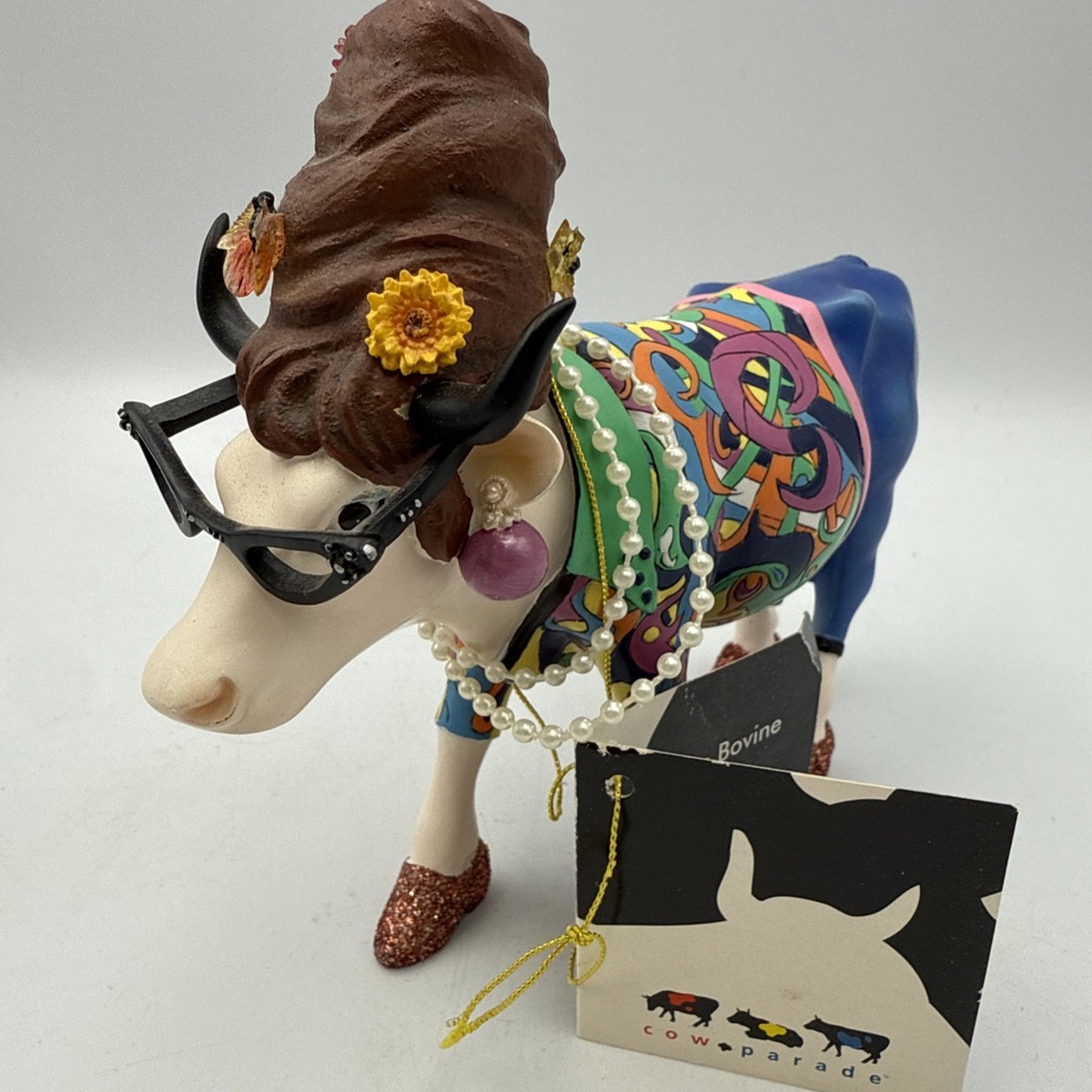 *限定*Bovina-Las Vegas Showcow Figure Cow Parade - BOVINA THE LAS VEGAS SHOWCOW # 7259 Westland