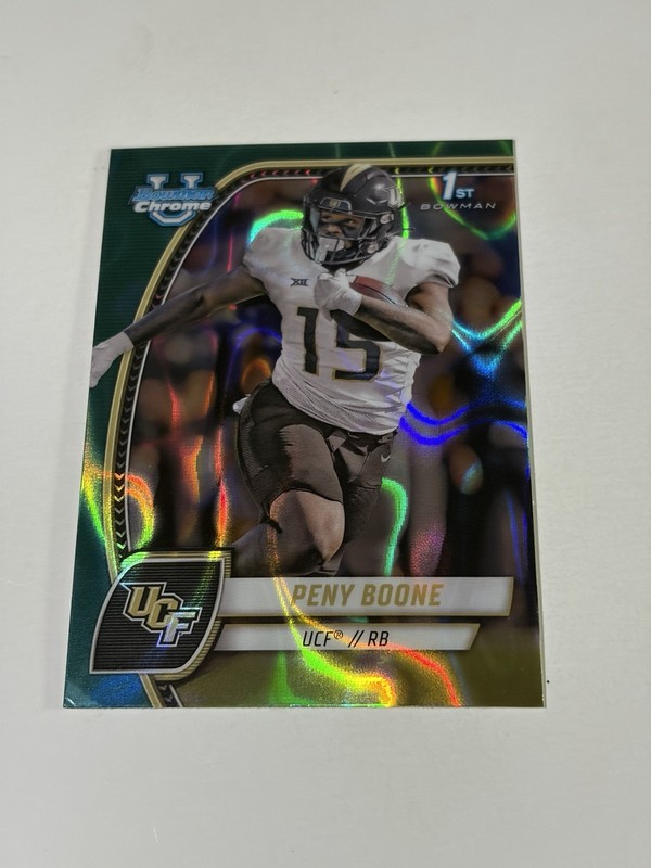 2024 Bowman U University Chrome Teal Lava Refractor #143 PENY BOONE Rookie RC
