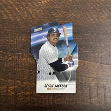 2022 Topps Stadium Club #T-1 Reggie Jackson Triumvirates Black SP /99 Yankees