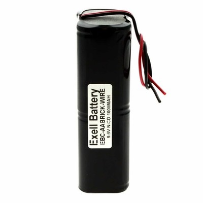 9.6V 700mAh Custom NiCD Battery with 6.0'' 18AWG Wires For Exit Signs, Lighting