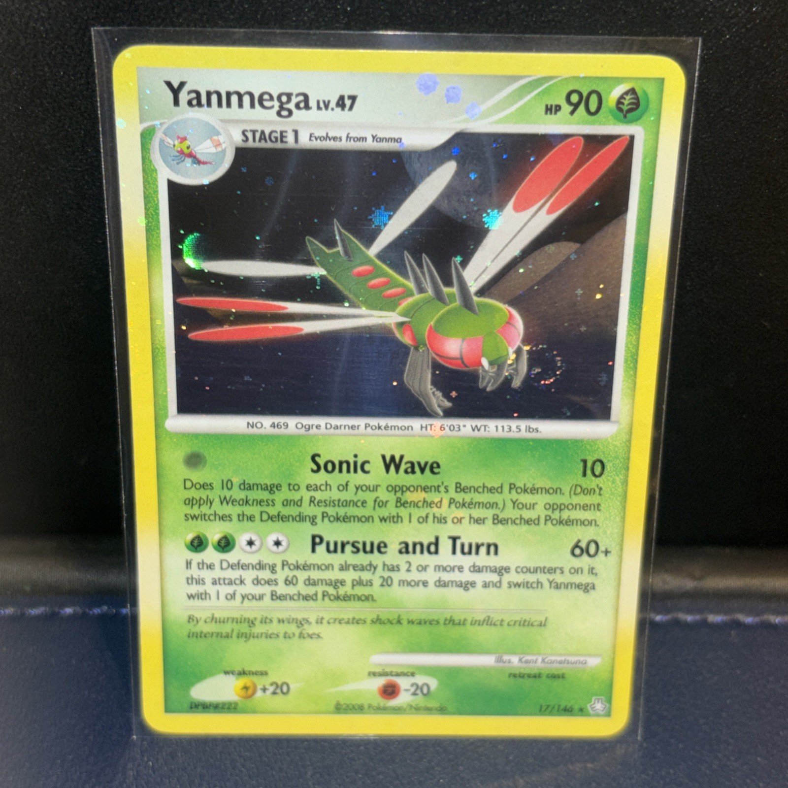 Pokemon Card - Yanmega Legends Awakened 17/146 Holo Rare NM