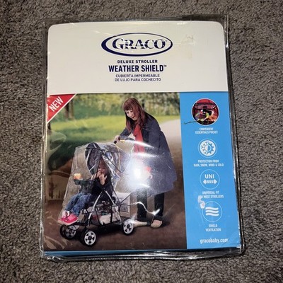 Graco Deluxe Baby Stroller Weather Shield Jogger Rain Wind Cover
