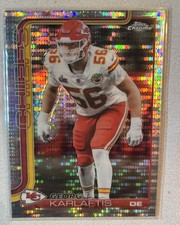 2025 Topps Chrome Football - George Karlaftis #152 Pulsar Refractor - KC Chiefs