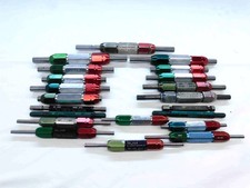 21pcs LOT OF ASSORTED PIN PLUG GAGES GO NO GO HANDLES INPSECTION CHECK MACHINIST