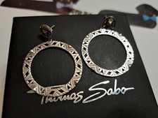 Thomas Sabo Hoop Earings Fully Hallmarked RARE Stunning