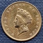 1855 O One Dollar Gold Piece $1 Indian Princess Head New Orleans XF + #97110