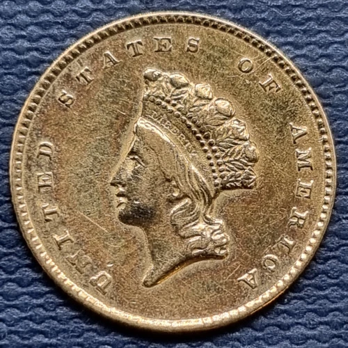 1855 O One Dollar Gold Piece $1 Indian Princess Head New Orleans XF + #97110