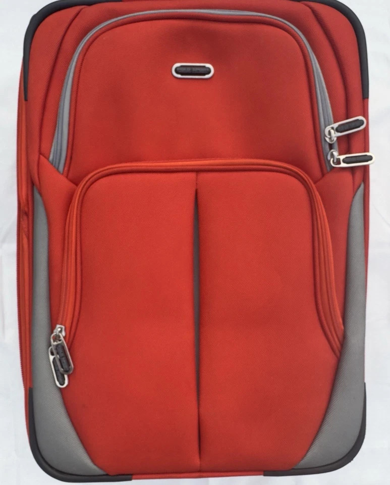 Maleta de Viaje Ralph Lauren Equipaje con Ruedas Deportiva Y2K Naranja De Colección Foto 4 de 4