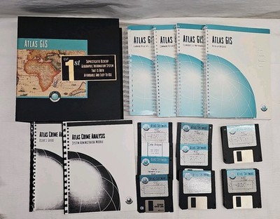 Strategic Mapping Atlas GIS Sophisticated Desktop Geographic Floppy Disk System