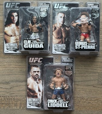 Round 5 UFC Ultimate Collector Series 1 MMA 3 Figure Lot Liddell 