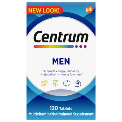 Centrum Men Multivitamin & Multimineral Supplement Bottle of 120