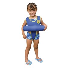 Kids Swim Trainer Floatie Vest For Ages 3 To 6 Blue Upf 50 Swim Aid