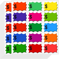 900 Pcs Removable Garage Sale Stickers, No-Residue Yard Sale Price Stickers with