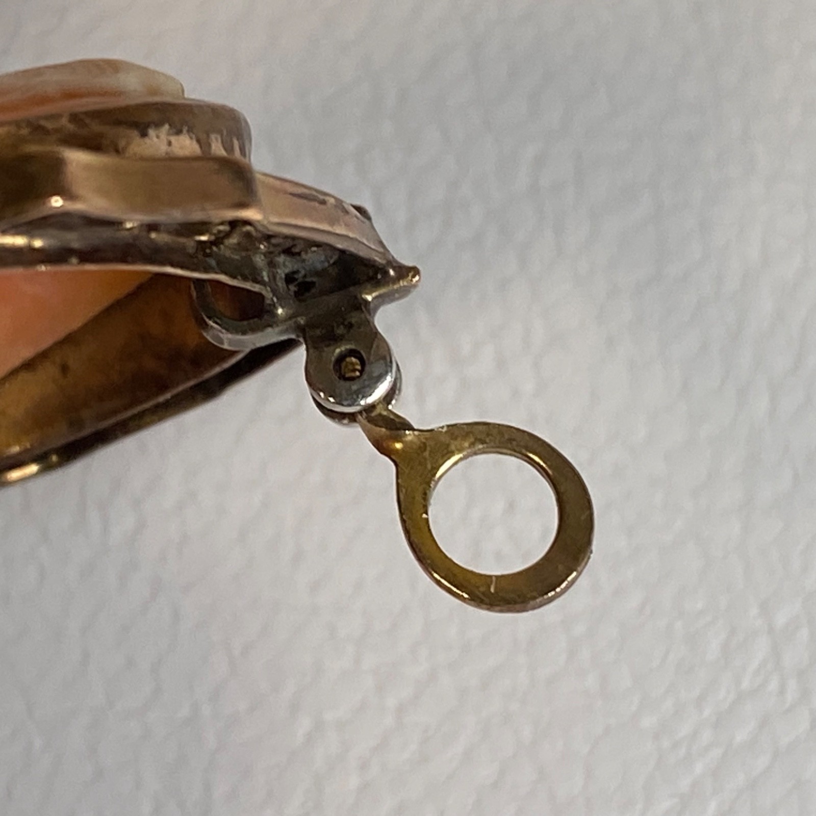 Van Dell Gold Filled Bracelet & Antique Shell Cameo Pin Brooch Pendant