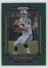 2022 Panini Prizm Green Prizm Peyton Manning #129 HOF 02v3