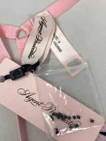 Agent Provocateur Lindie Pink Black Thong AP3 Medium NWT